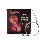 4 pcs cuerdas universales para violín (E-A-D-G), níquel enrollado con punta de bola para 4/4 3/4 2/4 1/4 violines