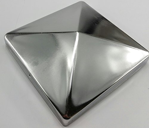 1 Stück, 146 mm PREMIUM Pfostenkappen Edelstahl, für Pfosten 140x140 mm, Kappe für Pfosten, Pfostenkappe V2A von Gartenwelt Riegelsberger
