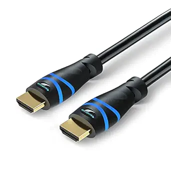 BlueRigger High Speed HDMI Cable with Ethernet - Supports 3D, 4K 60Hz, Audio Return - Latest Version (6.6 Feet / 2 Meters)