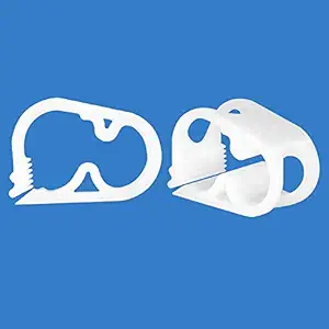 Quickun Plastic Tube Tubing Clamps, Shut Off Hose Clamp Water Flow Control Tube Clip Pipe for Beer Bottle and Infusion Bottle for 3/16