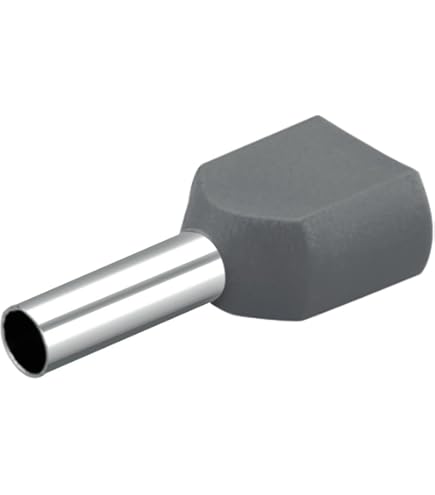Klauke 47412 Adereindhulzen 4 mm² Deels geïsoleerd Grijs 100 stuk(s