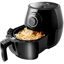 JPKX-M sans Huile Cuisine Saine Friteuse Electrique air Chaud Balter 2.6l, livret de Recette Gratuit, Noir