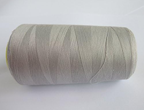 3000 Yards Light Gray Grey Reel 40s 2 402 Tex 27 Tickets Size 120 Spools Polyester PP SP Sewing Thread Hand Machine industrial Embroidery Yarn Quilting Serger Clothes
