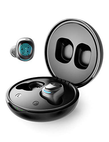 MIFA X8 Auriculares Inalámbricos Bluetooth 5.0 In-Ear con autonomía de 20 Horas de Reproducción, Control Táctil, Sonido Estéreo 3D, Micrófono y Caja de Carga, Compatible con iOS y Android