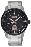 Seiko neo Sports Herren Uhr analog Quarzwerk mit Edelstahl Armband SUR285P1