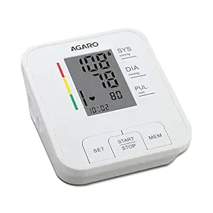 AGARO Automatic Digital Blood Pressure Monitor, BP-601, 240 Memory, Talk function, Batteries Included