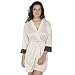 Klamotten Beige Satin Robe with Lace RS.274.00