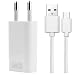 Produktbild OKCS Ladeset - USB Typ C Ladekabel 1 m + 1A Netzteil für Galaxy Note 9, Note 8, S8, S8 Plus, Lumia, Pixel 2 X, 2 XL, Nexus, One Plus 5T - Weiß