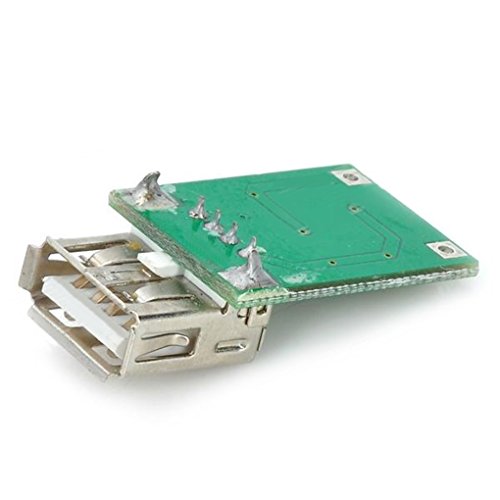 LUFA 5V 600mA USB DC DC Booster Circuit Board Modul Grün + Silber 96% transfer efficiency; with built in USB female output and LED indicator - 2