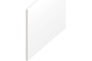 EUROCELL Upvc Flat Plastic Board White Gloss - 225mm Wide x 1 Metre Long