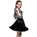 Produktbild OverDose Mode Kleinkind Baby Mädchen Net Garn Prinzessin Rock Hauch Rock TuTu Rock tütü Prinzessin Skirt Weihnachten Party Rock Weihnachtskostüm(5-7T/110-120CM,A-Schwarz)