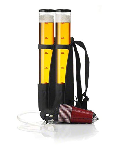Original Cup Distributeur Girafe à Bière Qualité Premium - Version Jet Pack - 2 x 3L de Boissons - 2 Tireuses à Bière de Bar
