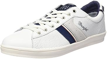 Wrangler Men's VIDY DERBY LEATHER Low-Top Sneakers White Size: 9 UK