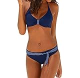MRURIC☀ bademode Damen Plus Size Print Bikini Swimjupmsuit Badeanzug Sommer Beachwear Gepolsterte Badebekleidung Tankini Set Two Piece Schwimmanzug Strandmode Bademode Standshorts