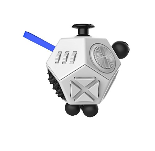 Zmsj Magic Fidget Cube 12 Sided Diamond-shaped cube Relieves Stress Boredom and Anxiety for Children and Adults (White) Zmsj Magic Fidget Cube 12 Sided Diamond-shaped cube Relieves Stress Boredom and Anxiety for Children and Adults (White)