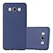 Produktbild Cadorabo Hülle für Samsung Galaxy J7 2016 (6) - Hülle in Candy DUNKEL BLAU – Handyhülle aus TPU Silikon im Candy Design - Silikonhülle Schutzhülle Ultra Slim Soft Back Cover Case Bumper