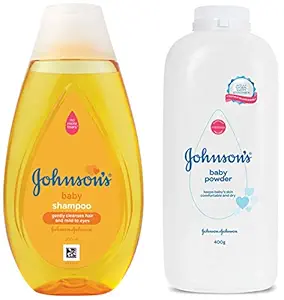 JohnsonS Baby No More Tears Baby Shampoo 200Ml&Baby Powder (400G)