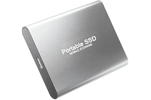 HAYCHE Disco rigido esterno da 2 TB Type-C USB 3.0 HDD per PC, Mac, portatile (Argento-2TB)