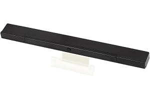 SYOSI Wireless Sensor Bar for Wii Wii U and PC Dolphin Emulator, Infrared Motion Sensor Receiver Bar for Game Console System, Black