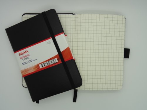 Preisvergleich Produktbild Taschennotizbuch, A6, kariert, cremefarbenes Papier