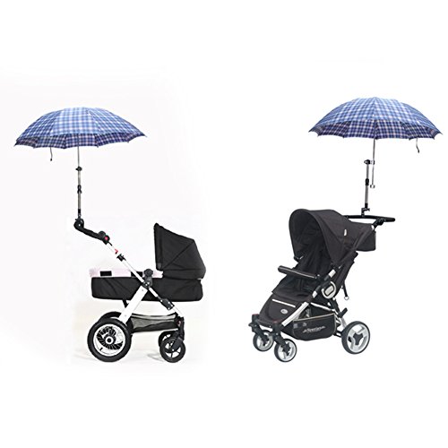 Itaar Schirmhalter für Fahrrad, Kinderwagen, Rollator, Rollstuhl, Golftrolleys, Steckerhalter, Halterung - 7
