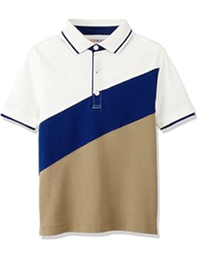 RED WAGON Jungen Poloshirt Diagonal Colour Block