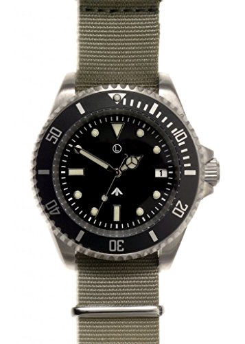 MWC 2015 24 Jewels 300m Edelstahl Automatik Submariner (Sterile) NATO Gewebe Militr Herrenuhr