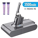 Yaber 21.6V 3500mAh Batterie de Remplacement pour Dyson V8 Absolute Animal Fluffy Aspirateur à Main avec 2 Filtres