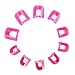 26 Pcs of 10 Sizs Reusable Spill Resistant Manicure Finger Cover Nail Art Polish Guide Stencil Shield