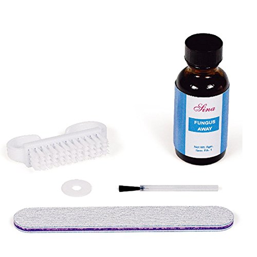 Nail and Toenail Fungus Treatment Manicure Set With Brush Files and Rubber Washer