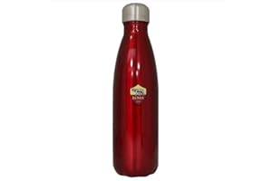 GIEMME VANNISPORT BORRACCIA THERMOS AS ROMA IN ACCIAIO CON TAPPO A VITE COLORE BORDEAUX 500 ML Adulto Ragazzo Bambino Anni Unisex