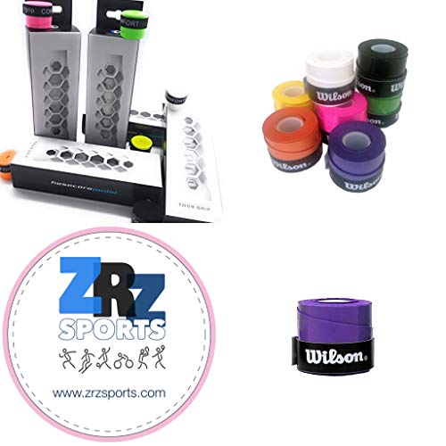 ZRZ Pack Grip Padel HESACORE Tour Grip + 1und overgrip Wilson Confort Morado