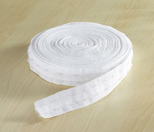 50m Gardinenband Raffband Gardinen Band Reihband Kräuselband Faltenband 30mm
