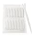 20 Sheet Invisible Breathable Stretch Fiber Narrow Double Eyelid Stickers Tape with Fork