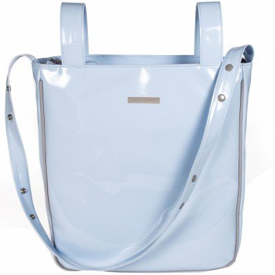 Preisvergleich Produktbild pasito a pasito – Brotkasten Tasche Patent Blau Tweed Baby (TW)