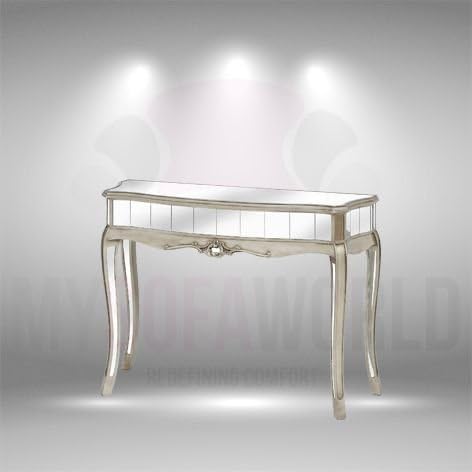 Argente Attractive Beautifully Design Silver Mirrored Console Table