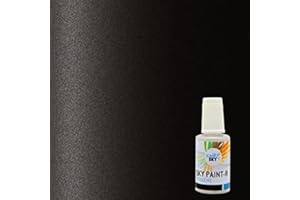 CARSKY Stylo retouche peinture carrosserie compatible avec Dacia Noir Nacre 676 (flacon pinceau 20ml) + vernis brillant (flacon pinceau 20ml)