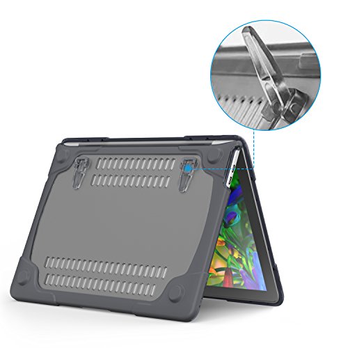 Macbook Pro 13 H  lle 2017   2016  iDudu  Anti-Kratzer   Sto  fest  Matte Harte Schutzh  lle Case mit St  nder f  r das MacBook Pro  2016 2017  13 3 Z