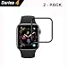 Produktbild [2 Stück]Aottom Kompatibel Apple Watch Series 4 40mm Schutzfolie 3D Panzerglas iWatch 4 40 Folie Full Screen Protector 9H Displayschutz HD Tempered Glass Film Glasfolie für Apple Watch Series 4 40mm