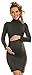 Happy Mama Women's Maternity Stretchy Knitted Dress Roll Neck Bodycon. 888p (Graphite, 8/12)