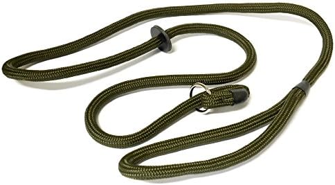 K.J.K Ropeworks Slip Leads with Rubber Stop - Olive