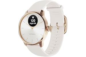 ‎WITHINGS Withings ScanWatch Light – Hybrid Smartwatch, 24/7 Herzüberwachung, Aktivitätstracking, Zyklusverfolgung, Schlafüberwachung, Connected GPS, 30 Tage Akkulaufzeit, Android & Apple kompatibel