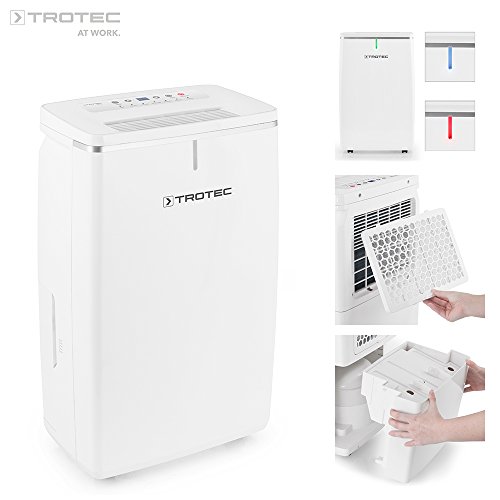 TROTEC Komfort Luftentfeuchter TTK 53 E (max.16 L/Tag), geeignet für Räume bis 78 m³ / 31 m²