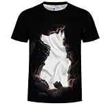 Unisex macht es Anzug für Jugendliche Studenten und junge Männer Frauen, Casual Style Shirt ideal für alle Arten von Bewegung, trainieren oder einfach nur entspannen und so weiter Coole Kurzarm-Stil, Persönlichkeit Grafik und helle Farbe