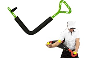 PELINUAR Golf Swing Trainer Aid, Unisex Golf Spinner Swing Motion Trainer, Lightweight and Durable Golf Swing Training Equipment with Grip