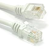 kenable ADSL 2+ High Speed Broadband Modem Cable RJ11 to RJ11 1m WHITE