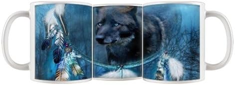 Lone Wolf Picture Tea Cup Scenery Design 11 Oz Mug Office Product
