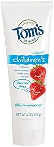 Tom's of Maine Fluoride Free Children's Toothpaste, Silly Strawberry, 4.20 oz