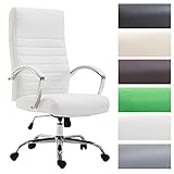 Die Sitzfläche hat eine Tiefe von 68 cm und eine Breite von 60 cm, stufenlose Höhenverstellung der Sitzhöhe von 47 cm bis 55 cm, der Drehstuhl hat dabei eine Gesamthöhe von 110 cm bis 118 cm.