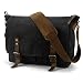Produktbild YANGYANJING Wasserdicht Vintage Canvas Leder Messenger Bag Umhängetasche Aktentasche Schultertasche 15 Zoll Laptoptasche Notebooktasche aus Canvas